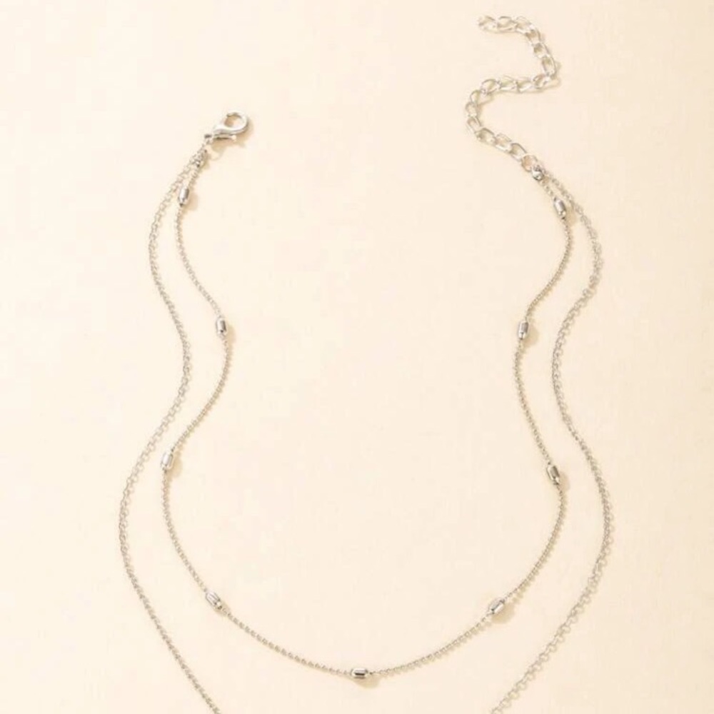💞 Awesome BoHo heart double layered chain in gold or silver 💕 - Picture 15 of 16
